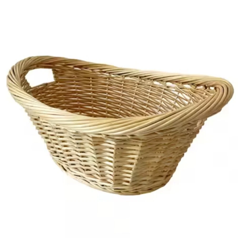 Jumbo Boat Shaped Natural Willow Basket